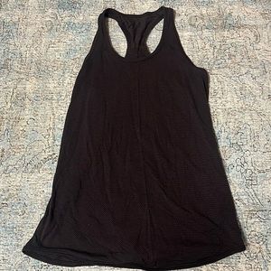 Lulu Lemon Black/gold tank top. Size 4